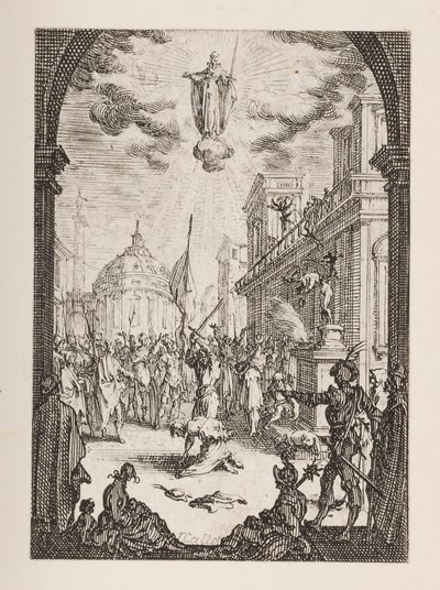 St. Jacques mártíromsága, 3. sz. Az apostolok vértanúságából alkotó: Jacques Callot