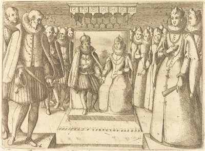 Osztrák Margit és III. Fülöp találkozója alkotó: Jacques Callot