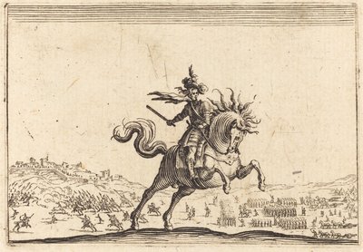 Katonai parancsnok lóháton alkotó: Jacques Callot