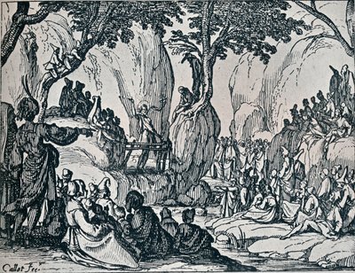 szám III. -Utca. János prédikáció, 1635, 1924 alkotó: Jacques Callot