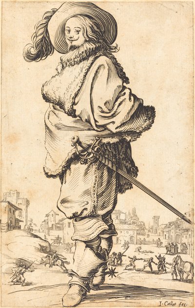 Nemes Férfi Szőrme Plastron alkotó: Jacques Callot