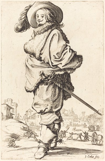 Nemes Férfi Szőrme Plastron alkotó: Jacques Callot