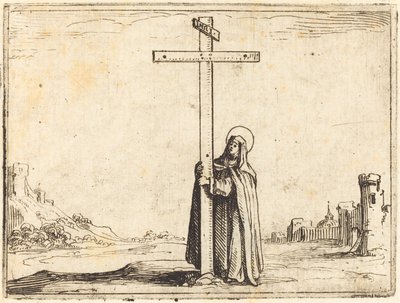Apáca átöleli a Szent Keresztet alkotó: Jacques Callot