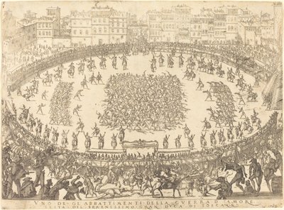 Az egyik gyalogsági harc, 1616. alkotó: Jacques Callot