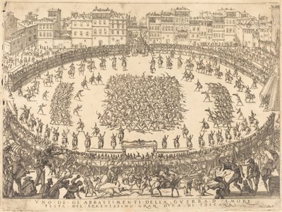 Az egyik gyalogsági harc, 1616. alkotó: Jacques Callot