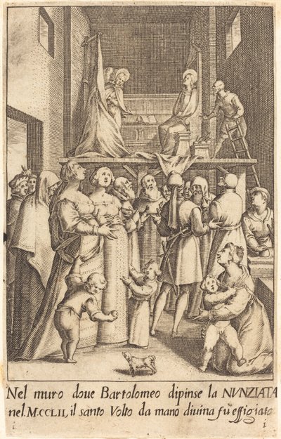 Az Angyali üdvözlet festménye alkotó: Jacques Callot