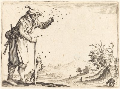 Parasztot megtámadtak a méhek alkotó: Jacques Callot