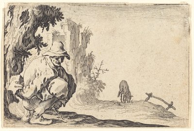 Paraszt ürítés alkotó: Jacques Callot