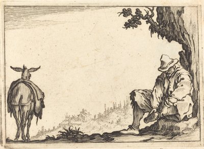 Paraszt, aki leveszi a cipőjét alkotó: Jacques Callot