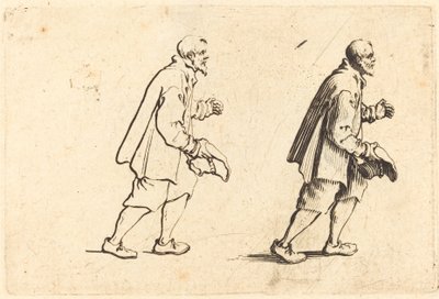 Paraszt kalappal a kezében, c. 1622. alkotó: Jacques Callot