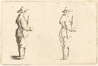 Paraszt, kupával alkotó: Jacques Callot