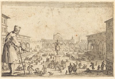 Piazza SS. Annunziata, Firenze alkotó: Jacques Callot