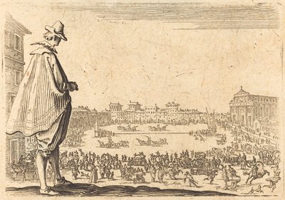 Piazza Santa Maria Novella, Firenze, c. 1622. alkotó: Jacques Callot