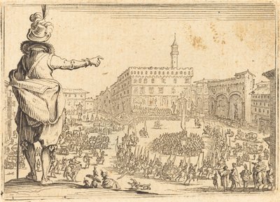 Piazza della Signoria, Firenze alkotó: Jacques Callot