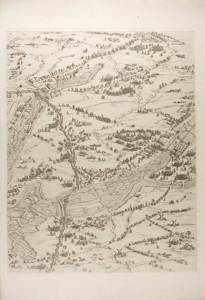 Harmadik tábla La Rochelle ostromából alkotó: Jacques Callot