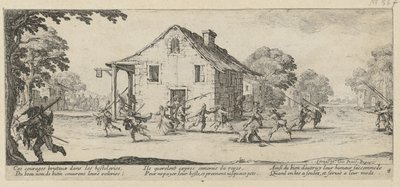 Fosztogatás, a „A háború borzalmai” című sorozat 4. része alkotó: Jacques Callot
