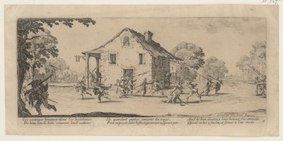 Fosztogatás, a „A háború borzalmai” című sorozat 4. része alkotó: Jacques Callot