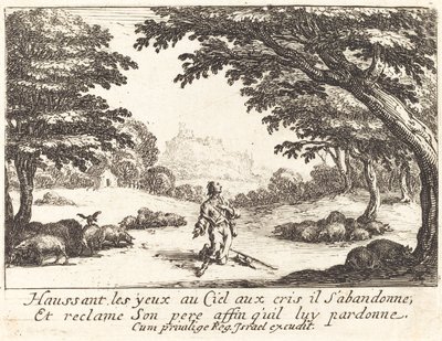 Isteni segítségért imádkozni alkotó: Jacques Callot