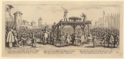 Kerék, a „A háború borzalmai” sorozat 14. lapja alkotó: Jacques Callot