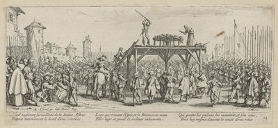 Kerék, a „A háború borzalmai” sorozat 14. része alkotó: Jacques Callot