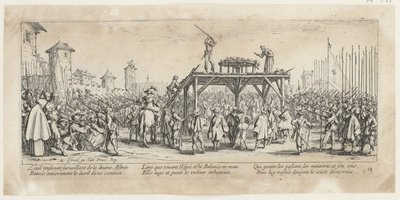 Kerék, a „A háború borzalmai” című sorozat 14. része alkotó: Jacques Callot