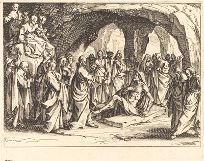 Lázár feltámasztása alkotó: Jacques Callot