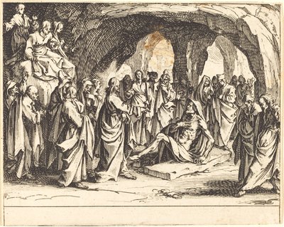 Lázár feltámasztása alkotó: Jacques Callot