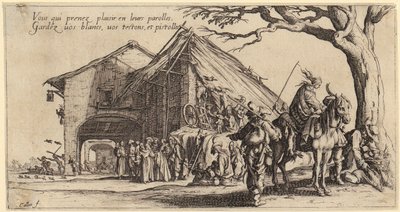 Rast, a „Die Bohémiens” című sorozat 3. része alkotó: Jacques Callot