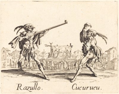 Razullo és Cucurucu alkotó: Jacques Callot