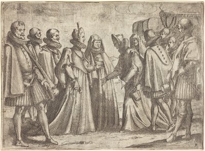 Fogadás Mantovában [jobbra] alkotó: Jacques Callot