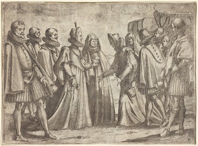 Fogadás Mantuában [recto] alkotó: Jacques Callot
