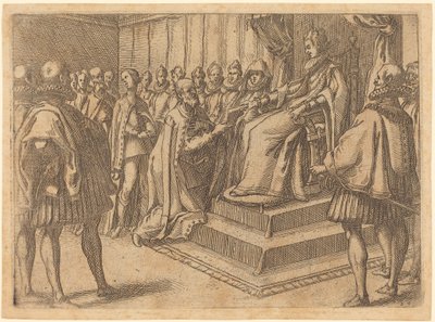Lengyelország követének fogadása alkotó: Jacques Callot