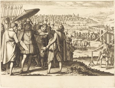 A pisai vízvezeték helyreállítása alkotó: Jacques Callot