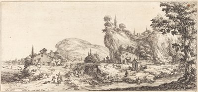 Hazatérés a vadászatról, valószínűleg c. 1630. alkotó: Jacques Callot