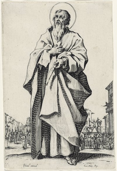 Szent Bertalan a Nagy apostolokból, 1631 alkotó: Jacques Callot