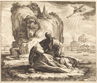 Szent János Patmosz szigetén alkotó: Jacques Callot