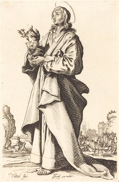 Szent János evangélista alkotó: Jacques Callot