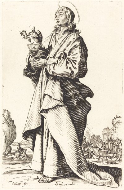 Szent János evangélista alkotó: Jacques Callot