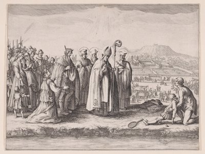 Szent Mansuy, más néven Szent Mansuet vagy Az ütő alkotó: Jacques Callot