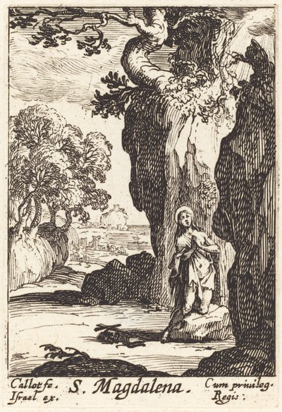 Szent Mária Magdolna. alkotó: Jacques Callot