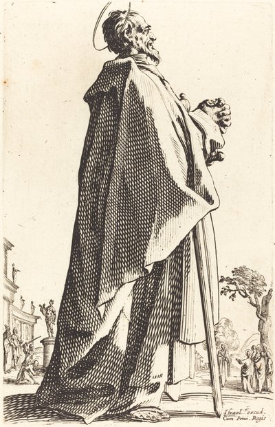 Szent Máté, 1631-ben jelent meg. alkotó: Jacques Callot