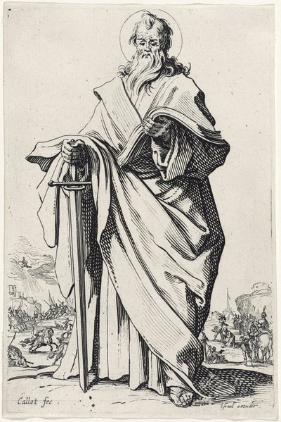 Szent Pál a Nagy apostolokból, 1631 alkotó: Jacques Callot