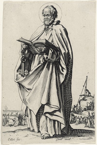Szent Péter a Nagy apostolokból, 1631 alkotó: Jacques Callot