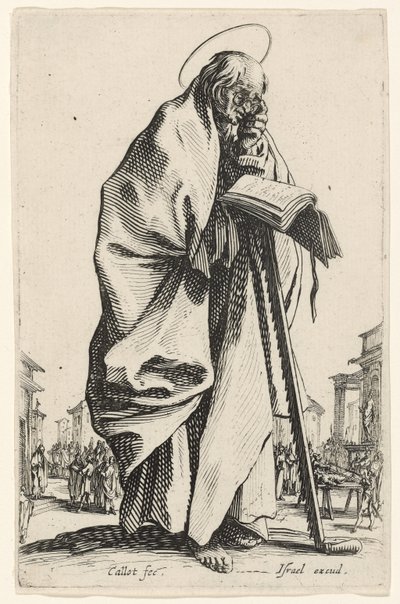 Szent Simon a nagy apostolokból, 1631 alkotó: Jacques Callot