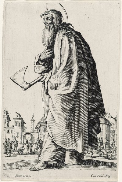 Szent Tádé vagy Szent Júdás a Les Grands Apôtres-ből (A nagy apostolok), 1631 alkotó: Jacques Callot