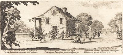 Fosztogatás jelenete alkotó: Jacques Callot