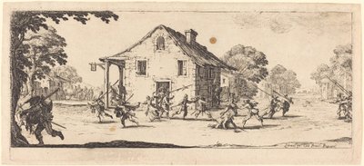 Fosztogatás jelenete alkotó: Jacques Callot