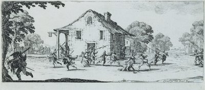 Fosztogatás jelenete, 1633 alkotó: Jacques Callot
