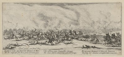Csata, a „A háború borzalmai” című sorozat 3. része alkotó: Jacques Callot