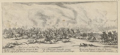 Csata, "A háború borzalmai" sorozat 3. lapja alkotó: Jacques Callot